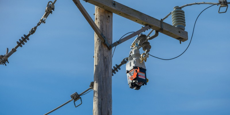 TripSaver® FXR Recloser installed on utility pole